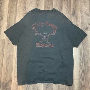 Vintage 2000s Holly Roger Customs Choppers Skull Shirt
Mens Size 2XL